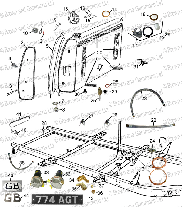 Image for Fuel Tank - fitting & fuel pipes